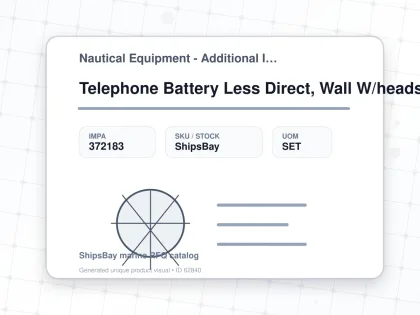 Telephone Battery Less Direct, Wall W/headset Recep Ods43811h - Nautical Equipment - Additional Items - IMPA 372183 - UOM SET