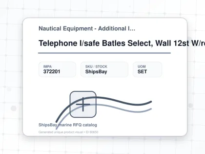 Telephone I/safe Batles Select, Wall 12st W/recep Ods5372-1h - Nautical Equipment - Additional Items - IMPA 372201 - UOM SET