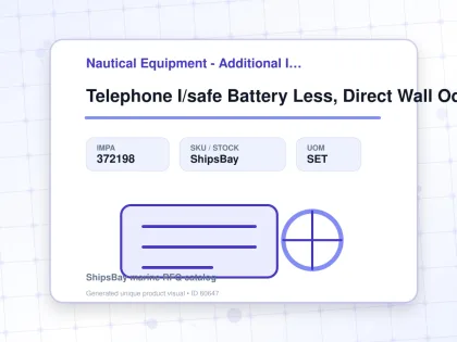 Telephone I/safe Battery Less, Direct Wall Ods4372-1 - Nautical Equipment - Additional Items - IMPA 372198 - UOM SET