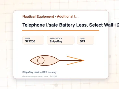 Telephone I/safe Battery Less, Select Wall 12st Ods5372-1 - Nautical Equipment - Additional Items - IMPA 372200 - UOM SET