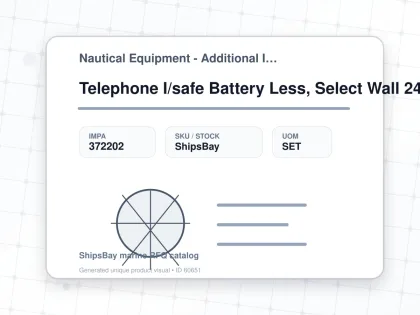 Telephone I/safe Battery Less, Select Wall 24st Ods5372-2 - Nautical Equipment - Additional Items - IMPA 372202 - UOM SET