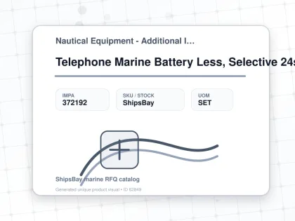 Telephone Marine Battery Less, Selective 24st Desk Ods5181-2 - Nautical Equipment - Additional Items - IMPA 372192 - UOM SET
