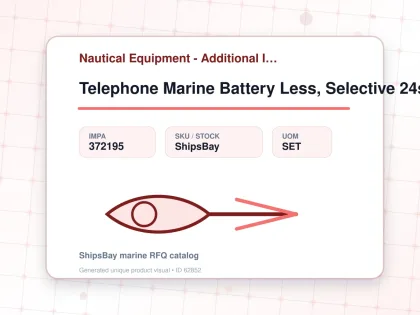 Telephone Marine Battery Less, Selective 24st Flush Ods5781-2 - Nautical Equipment - Additional Items - IMPA 372195 - UOM SET