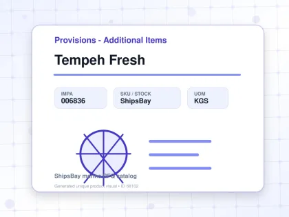 Tempeh Fresh - Provisions - Additional Items - IMPA 006836 - UOM KGS