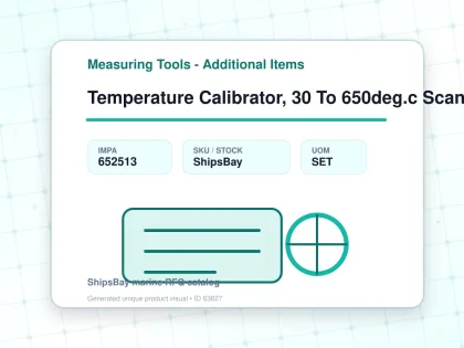 Temperature Calibrator, 30 To 650deg.c Scansense Tc65m - Measuring Tools - Additional Items - IMPA 652513 - UOM SET