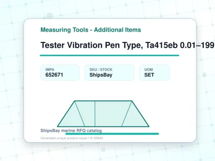Tester Vibration Pen Type, Ta415eb 0.01–199.9mm/s(rms) - Measuring Tools - Additional Items - IMPA 652671 - UOM SET