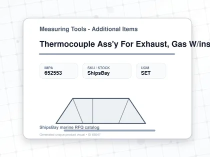 Thermocouple Ass'y For Exhaust, Gas W/insert Ametek 1803 Ust-3 - Measuring Tools - Additional Items - IMPA 652553 - UOM SET