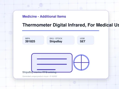 Thermometer Digital Infrared, For Medical Use - Medicine - Additional Items - IMPA 391825 - UOM SET