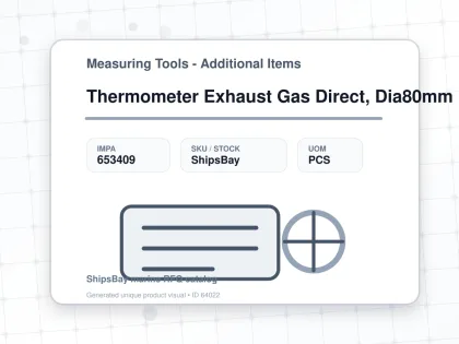 Thermometer Exhaust Gas Direct, Dia80mm Bottom Mount300mm 1/2" - Measuring Tools - Additional Items - IMPA 653409 - UOM PCS