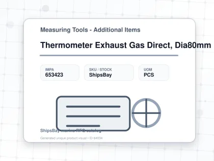 Thermometer Exhaust Gas Direct, Dia80mm Rear Mount L300mm 1/2" - Measuring Tools - Additional Items - IMPA 653423 - UOM PCS