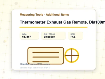 Thermometer Exhaust Gas Remote, Dia100mm Surface Mount160mm1/2 - Measuring Tools - Additional Items - IMPA 653567 - UOM PCS
