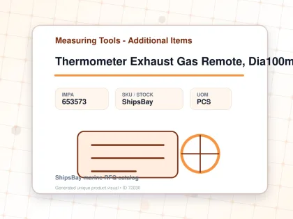 Thermometer Exhaust Gas Remote, Dia100mm Surface Mount300mm1/2 - Measuring Tools - Additional Items - IMPA 653573 - UOM PCS