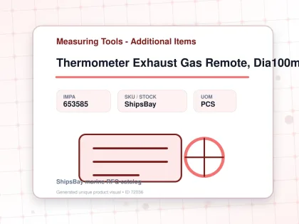 Thermometer Exhaust Gas Remote, Dia100mm U-clamp Mount200mm1/2 - Measuring Tools - Additional Items - IMPA 653585 - UOM PCS