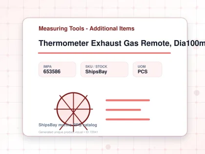 Thermometer Exhaust Gas Remote, Dia100mm U-clamp Mount200mm3/4 - Measuring Tools - Additional Items - IMPA 653586 - UOM PCS