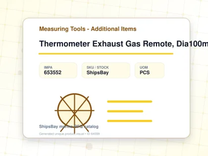 Thermometer Exhaust Gas Remote, Dia100mm Wall Mount135mm 3/4" - Measuring Tools - Additional Items - IMPA 653552 - UOM PCS