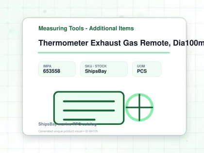 Thermometer Exhaust Gas Remote, Dia100mm Wall Mount250mm 3/4" - Measuring Tools - Additional Items - IMPA 653558 - UOM PCS