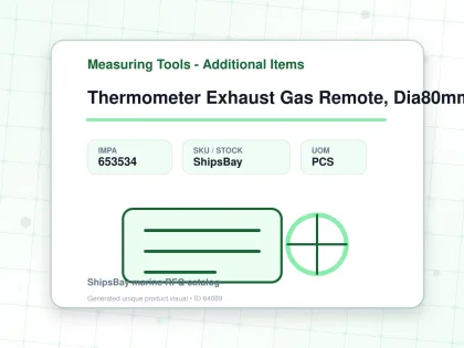 Thermometer Exhaust Gas Remote, Dia80mm U-clamp Mount160mm 3/4 - Measuring Tools - Additional Items - IMPA 653534 - UOM PCS
