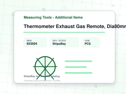 Thermometer Exhaust Gas Remote, Dia80mm Wall Mount L160mm 3/4" - Measuring Tools - Additional Items - IMPA 653504 - UOM PCS