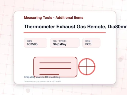 Thermometer Exhaust Gas Remote, Dia80mm Wall Mount L200mm 1/2" - Measuring Tools - Additional Items - IMPA 653505 - UOM PCS