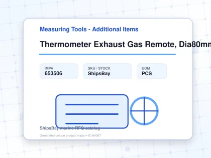 Thermometer Exhaust Gas Remote, Dia80mm Wall Mount L200mm 3/4" - Measuring Tools - Additional Items - IMPA 653506 - UOM PCS