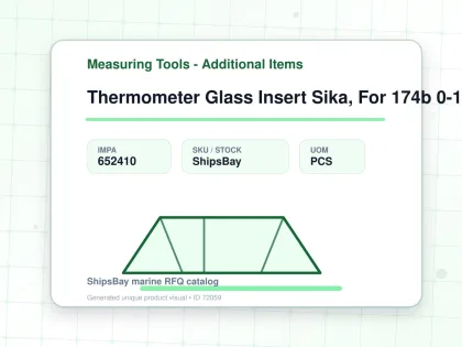 Thermometer Glass Insert Sika, For 174b 0-160deg.c 160mm - Measuring Tools - Additional Items - IMPA 652410 - UOM PCS
