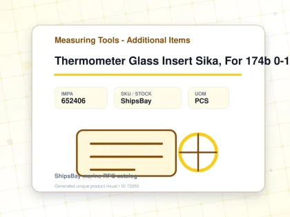 Thermometer Glass Insert Sika, For 174b 0-160deg.c 30mm - Measuring Tools - Additional Items - IMPA 652406 - UOM PCS