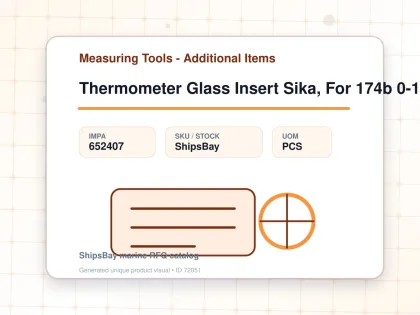 Thermometer Glass Insert Sika, For 174b 0-160deg.c 40mm - Measuring Tools - Additional Items - IMPA 652407 - UOM PCS