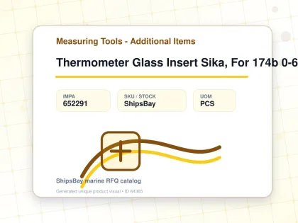 Thermometer Glass Insert Sika, For 174b 0-60deg.c 30mm - Measuring Tools - Additional Items - IMPA 652291 - UOM PCS