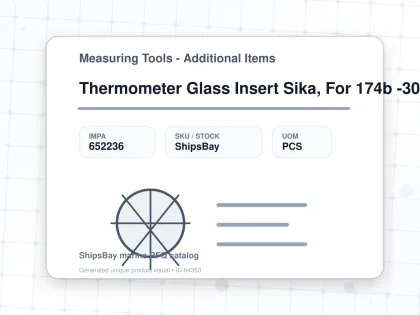 Thermometer Glass Insert Sika, For 174b -30-50deg.c 63mm - Measuring Tools - Additional Items - IMPA 652236 - UOM PCS