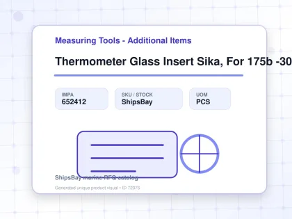 Thermometer Glass Insert Sika, For 175b -30-50deg.c 40mm - Measuring Tools - Additional Items - IMPA 652412 - UOM PCS