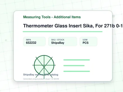 Thermometer Glass Insert Sika, For 271b 0-120deg.c 100mm - Measuring Tools - Additional Items - IMPA 652232 - UOM PCS