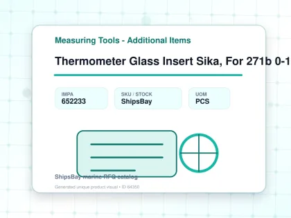 Thermometer Glass Insert Sika, For 271b 0-120deg.c 160mm - Measuring Tools - Additional Items - IMPA 652233 - UOM PCS
