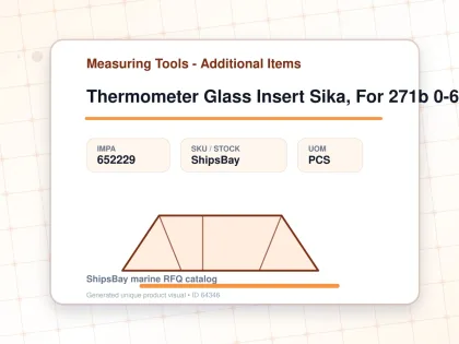 Thermometer Glass Insert Sika, For 271b 0-60deg.c 100mm - Measuring Tools - Additional Items - IMPA 652229 - UOM PCS