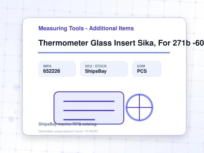 Thermometer Glass Insert Sika, For 271b -60-40deg.c 100mm - Measuring Tools - Additional Items - IMPA 652226 - UOM PCS