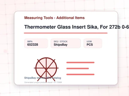Thermometer Glass Insert Sika, For 272b 0-60deg.c 63mm - Measuring Tools - Additional Items - IMPA 652328 - UOM PCS