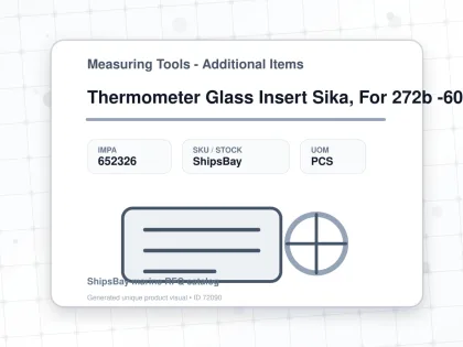 Thermometer Glass Insert Sika, For 272b -60-40deg.c 100mm - Measuring Tools - Additional Items - IMPA 652326 - UOM PCS