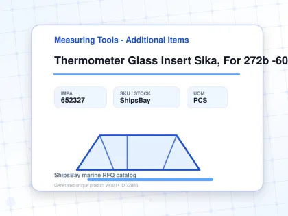 Thermometer Glass Insert Sika, For 272b -60-40deg.c 160mm - Measuring Tools - Additional Items - IMPA 652327 - UOM PCS