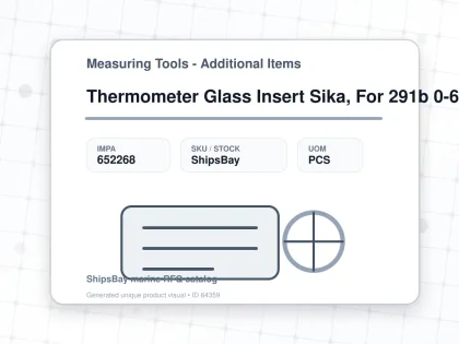 Thermometer Glass Insert Sika, For 291b 0-60deg.c 63mm - Measuring Tools - Additional Items - IMPA 652268 - UOM PCS