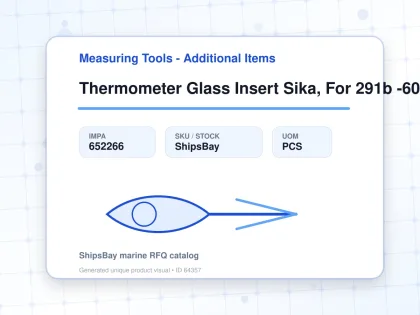 Thermometer Glass Insert Sika, For 291b -60-40deg.c 100mm - Measuring Tools - Additional Items - IMPA 652266 - UOM PCS