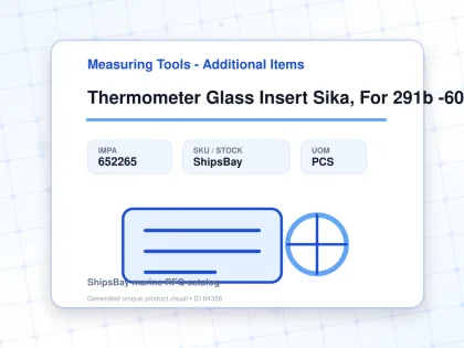 Thermometer Glass Insert Sika, For 291b -60-40deg.c 63mm - Measuring Tools - Additional Items - IMPA 652265 - UOM PCS