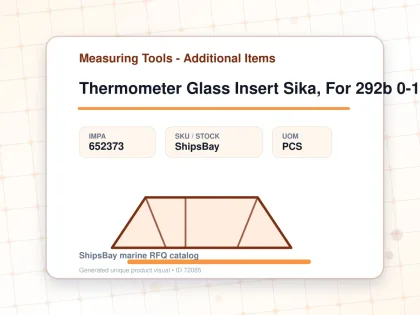 Thermometer Glass Insert Sika, For 292b 0-120deg.c 160mm - Measuring Tools - Additional Items - IMPA 652373 - UOM PCS