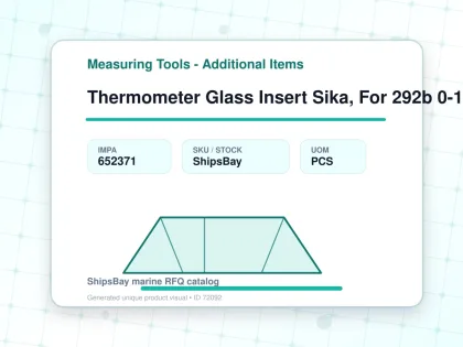Thermometer Glass Insert Sika, For 292b 0-120deg.c 63mm - Measuring Tools - Additional Items - IMPA 652371 - UOM PCS