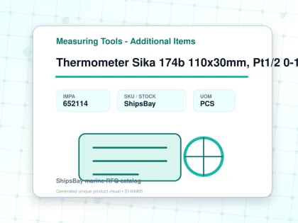 Thermometer Sika 174b 110x30mm, Pt1/2 0-120deg.c 100mm-stem - Measuring Tools - Additional Items - IMPA 652114 - UOM PCS