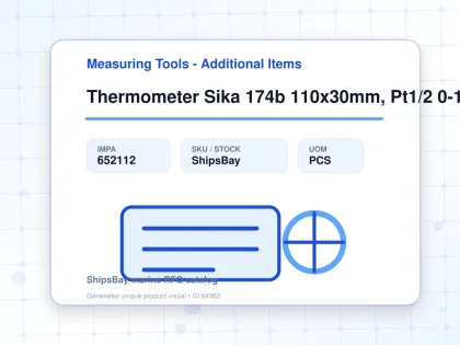 Thermometer Sika 174b 110x30mm, Pt1/2 0-120deg.c 40mm-stem - Measuring Tools - Additional Items - IMPA 652112 - UOM PCS