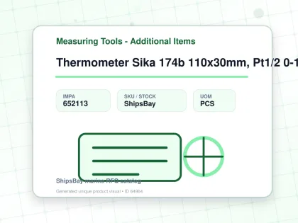 Thermometer Sika 174b 110x30mm, Pt1/2 0-120deg.c 63mm-stem - Measuring Tools - Additional Items - IMPA 652113 - UOM PCS