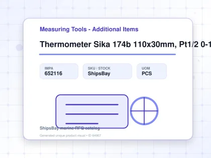 Thermometer Sika 174b 110x30mm, Pt1/2 0-160deg.c 30mm-stem - Measuring Tools - Additional Items - IMPA 652116 - UOM PCS