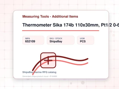 Thermometer Sika 174b 110x30mm, Pt1/2 0-60deg.c 100mm-stem - Measuring Tools - Additional Items - IMPA 652109 - UOM PCS