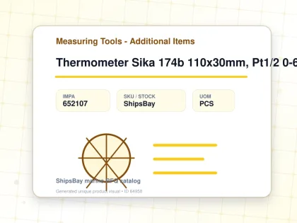 Thermometer Sika 174b 110x30mm, Pt1/2 0-60deg.c 40mm-stem - Measuring Tools - Additional Items - IMPA 652107 - UOM PCS