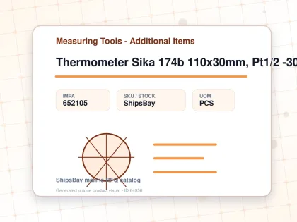 Thermometer Sika 174b 110x30mm, Pt1/2 -30-50deg.c 160mm-stem - Measuring Tools - Additional Items - IMPA 652105 - UOM PCS