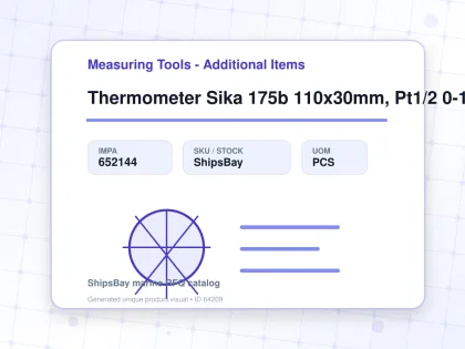 Thermometer Sika 175b 110x30mm, Pt1/2 0-120deg.c 100mm-stem - Measuring Tools - Additional Items - IMPA 652144 - UOM PCS